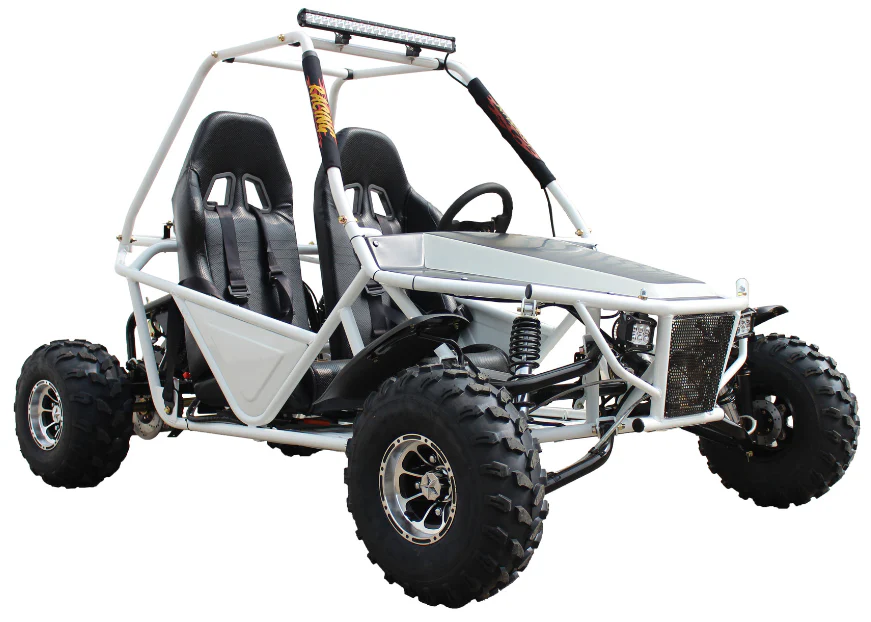 Batman 200 DLX Buggy Go Kart, Electric Start, Automatic with Reverse, 10-inch Alloy Wheels - Image 4