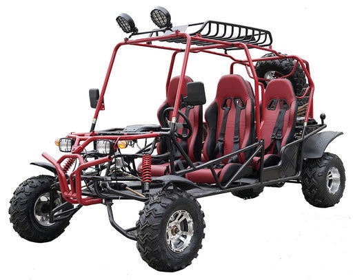 Hummer 4-Seater Buggy Go Kart, 200cc Electric Start, Automatic with Reverse, 10-inch Alloy Wheels - Image 2