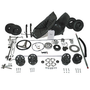 KART COMPONENTS LESS FRAME, 5″ AZUSALITE NYLON WHEEL