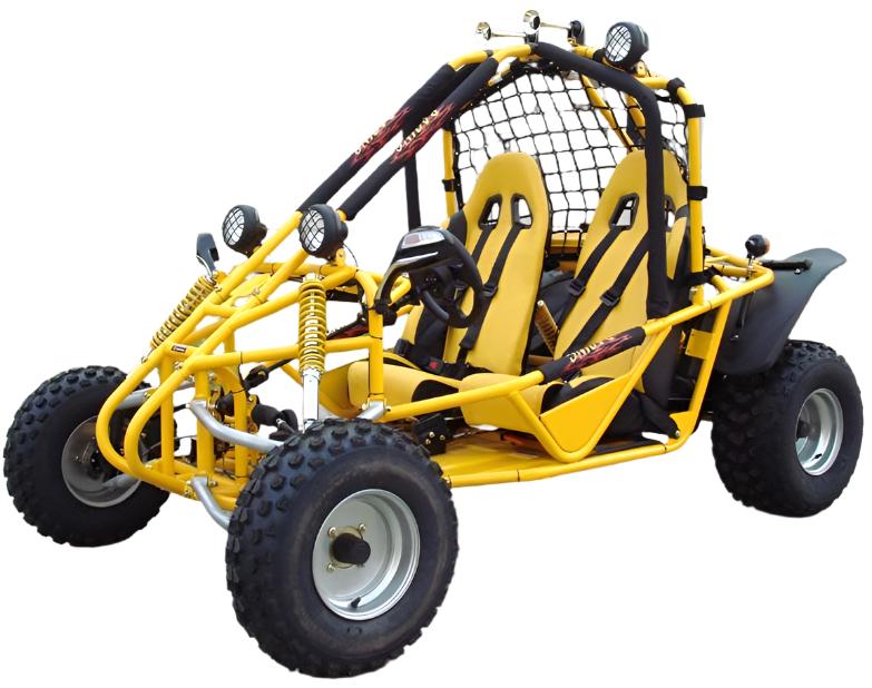 Spider 200 Buggy Go Kart, Electric Start, Automatic with Reverse, 10-inch Steel Wheels - Image 4