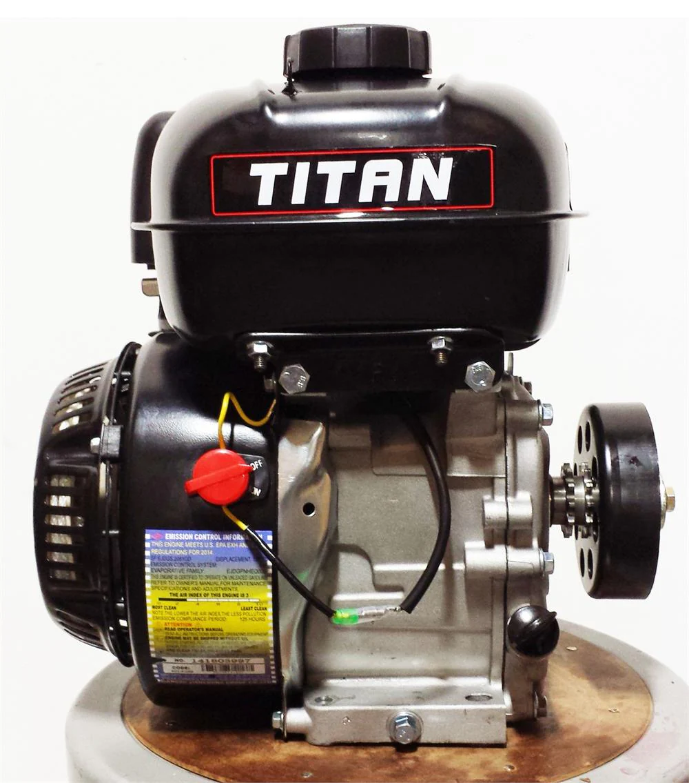 Titan TX200S 6.5hp 196cc (GX200 Clone) OHV Powersport Engine, for Go Karts, Minibikes, with side-fill Gas Tank - Image 2